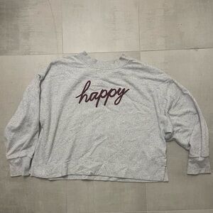 Happy Cropped Sweatshirt